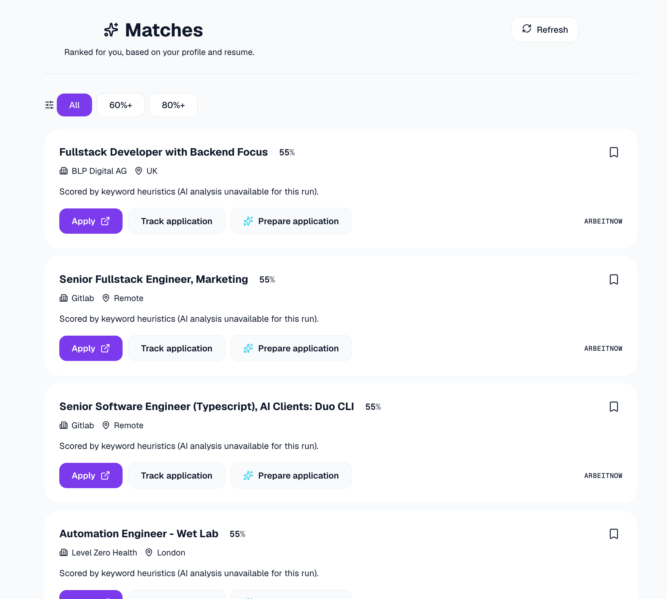 Know why a job fits you — Applyqik screenshot